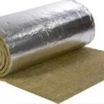 پشم سنگ رولی فویل دار ضخامت ۵ دانسیته ۵۰