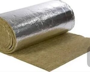 پشم سنگ رولی فویل دار ضخامت ۵ دانسیته ۳۰