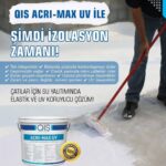 عایق رطوبتی کشسان QIS ACRIMAX UV | پایان همیشگی نم‌زدگی با مقاومت ۱۰۰٪ در برابر آفتاب
